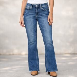 Vervet Women’s Blue Bootcut Jeans Size 26 Mid Rise Stretch Denim